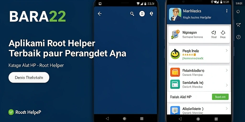 Tampilan antarmuka BARA22 untuk pengelolaan akses root.