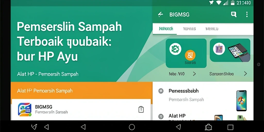 Tampilan antarmuka aplikasi BIGMSG yang sederhana dan efektif.