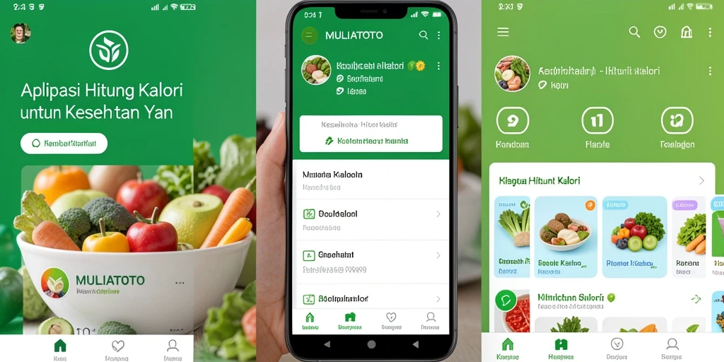 Antarmuka MULIATOTO yang simpel dan informatif untuk Hitung Kalori.